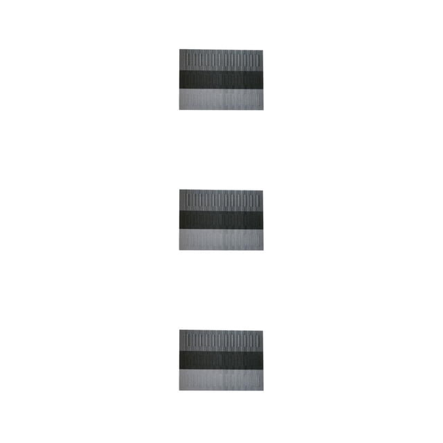 Guardoinrt 1/2/3 Pattern PVC Woven Table Mat Placemats Stain Resistant Bowl Cup Dish Rectangle Insulation Waterproof Mats Black 3PCS