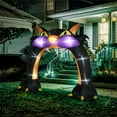 thumbnail image 3 of Zimtown 9 FT Halloween Inflatables Black Cat Arch Outdoor Halloween Decoration, 3 of 6