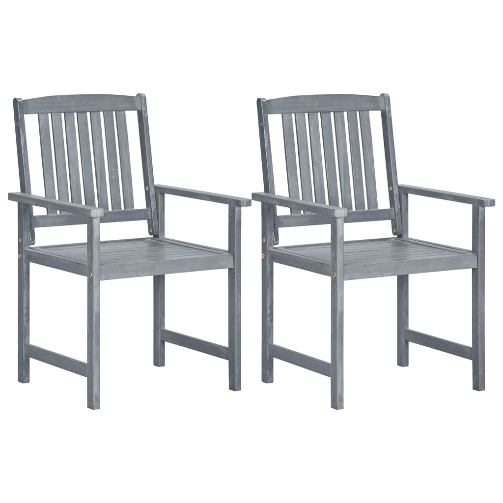 vidaXL Patio Chairs Outdoor Dining Chair for Deck Garden Solid Wood Acacia - image 5 of 16