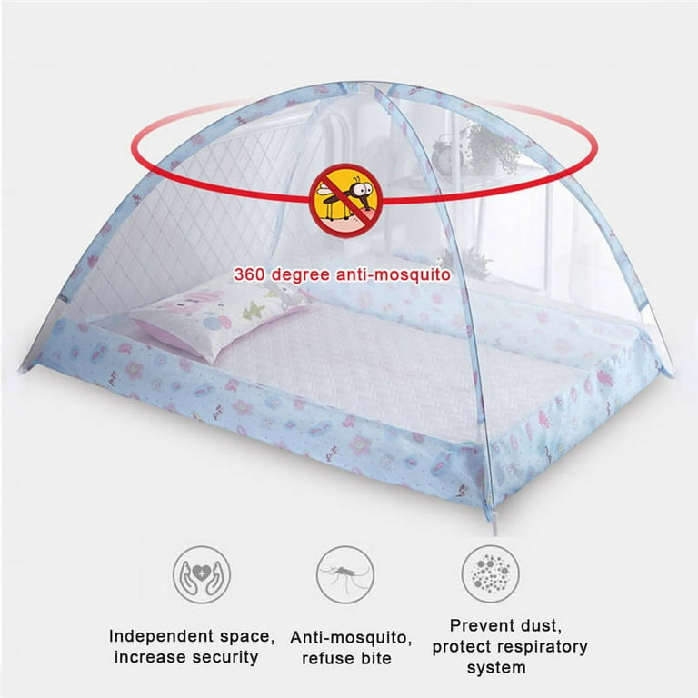 TurtleGrip Portable Baby Mosquito Net Anti-Bug Crib Net Bottomless Net for  Infants, for Safe & Easy Use Ensures Your Baby's Safe Sleep | Size: 135 x