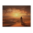 thumbnail image 3 of Designart "Oasis in the Desert I" Landscapes Print on Natural Pine Wood, 3 of 5