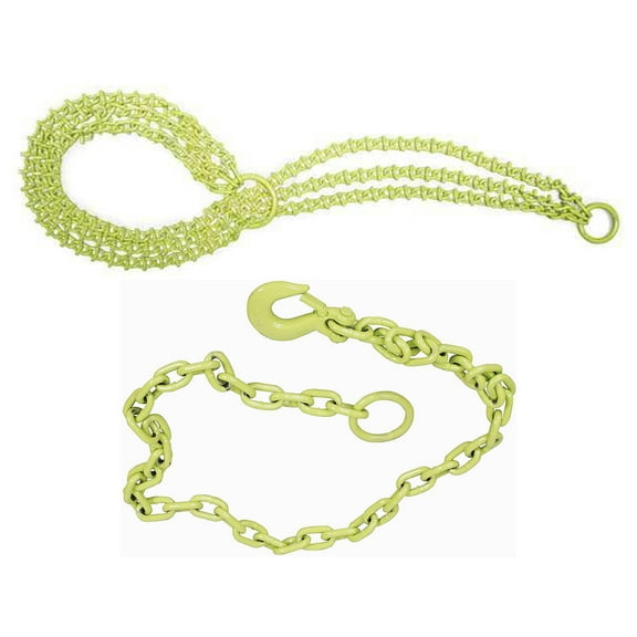 Brush Grubber HD Shrub Clump Tree Grabber Metal Chain Bundle (2)