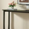 thumbnail image 4 of Kings Brand Furniture Olive Console Table – Wood Rectangular Entryway Table with Sculptural Open-Loop Legs, Modern Accent Table for Living Room or Hallway (Caviar), 4 of 4