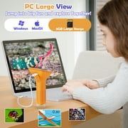 BEBANG Handheld Microscope, 1080P Digital Portable Microscope for Adults Kids, 8GB, 15 Slides