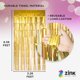 thumbnail image 2 of Telón de fondo de cortina de aluminio dorado zincado de 1 x 2 m para decoración de fiestas, 2 of 3