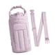 thumbnail image 4 of Bolsa para botella de agua con accesorios para taza, bolsillo para teléfono móvil y funda para botella. Púrpura claro, 4 of 9