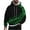 Green, variant on ZCFZJW Funny 3D Novelty Print Mens Hoodies Lightweight Casual Drawstring Long Sleeve Pullover Sweatshirts Trendy Workout Outwear Tops with Kangaroo Pocket Blue M