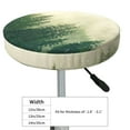 thumbnail image 4 of Daiia Fog Forest Stool Covers Round,Round Bar Stool Covers Waterproof Bar Chair Covers Washable Stool Cushion Slipcover for 12-14 Inch Chair-13 inch, 4 of 7