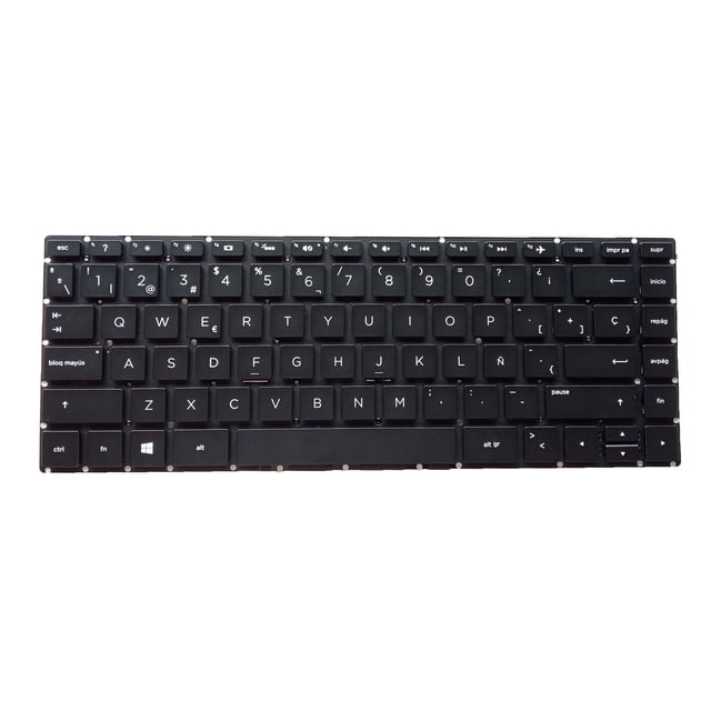 Reemplazo de Estándar español Baoblaze para 14-Bk Tpn-W125 Q186 Q189 alto rendimiento Negro con luz de fondo