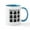 White/Blue Inside, variant on CafePress - Expressions Of A Ninja Mug - 11 oz Ceramic Mug - Novelty Coffee Tea Cup