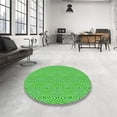 thumbnail image 4 of Ahgly Company Machine Washable Indoor Rectangle Transitional Emerald Green Area Rugs, 4' x 6', 4 of 7