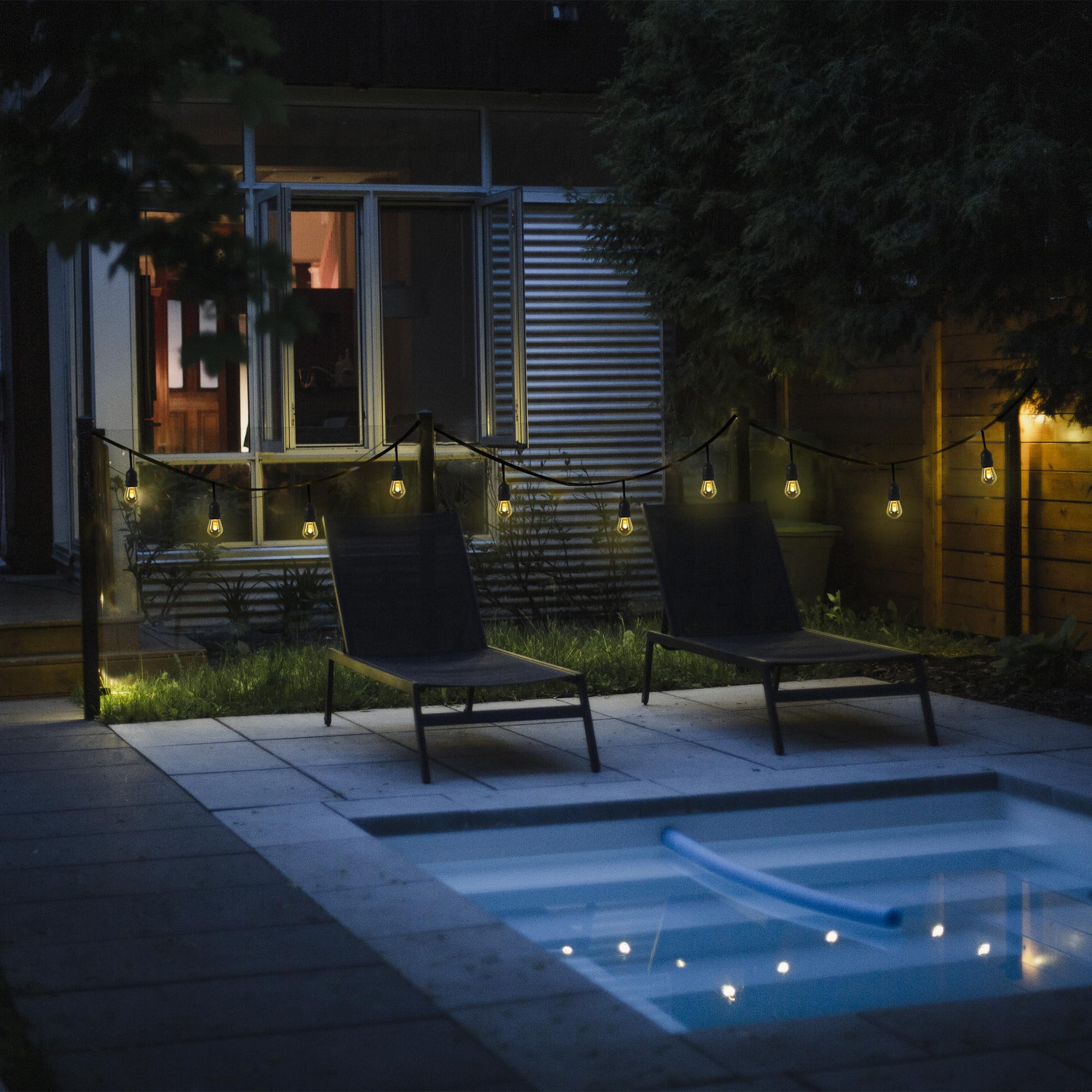 Feit Electric 9037967 LED Flame Bulb String Lights Amber - 6 Lights