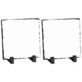 thumbnail image 3 of 2 PCS Sublimation Blank Slates, 5.5" Square Customized Photo Slate with Stands, Heat Transfer Photo Plaque, Desktop Rock Stone Photo Frame for Home Decoration, DIY Gifts, 3 of 8
