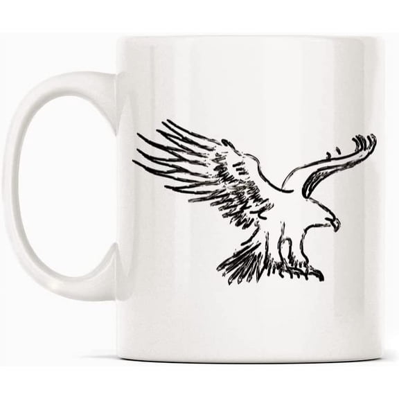 Besiktas Eagle Istambul Symbol Mug Gift, White Funny Sarcasm Coffee Cup Novelty