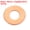 Copper 8mm x 18mm x 1mm, variant on Uxcell 80 Pcs 6mm x 18mm x 1mm Copper Flat Washers Screw for Bolt