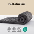 thumbnail image 2 of Sleep Zone Twin Grey Clover Mattress Pad, Breathable Durable Fits Mattresses Deep Pocket Easy Care All-Season Household, 2 of 7