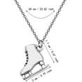 thumbnail image 3 of Jewelry Sets 2 | Skater Earrings Necklace Ice Skate Pendant Jewelry Figure Skating Dangle Earrings For Skate Lover, 3 of 4
