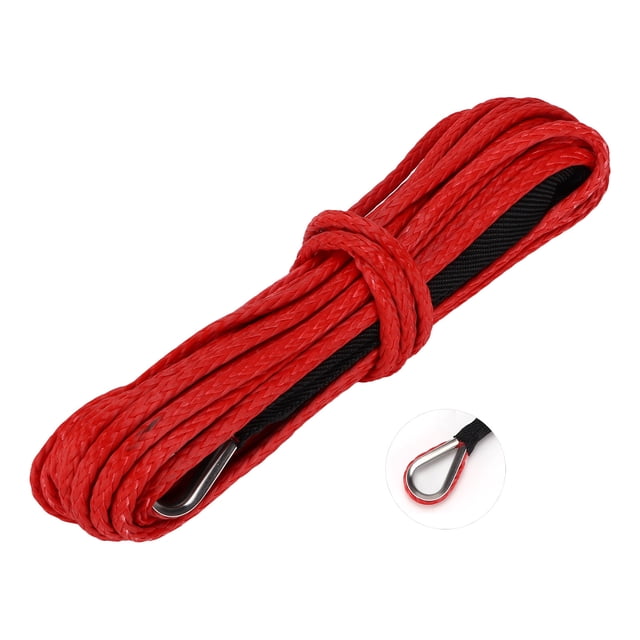 Cable de cabrestante, cuerda sintética de 15 m, cuerda para ATV de 7700 lb, cuerda sintética para cabrestante, diseño revolucionario