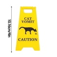 thumbnail image 3 of Señal de vómito de gato: señal de advertencia para baño, patio y decoración de escritorio, señal de vómito de gato retro de 4 pulgadas: señal humorística para dueño de mascota, señal de advertencia, 3 of 8