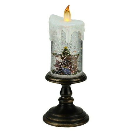 Northlight 10 25 In Battery Operated Led Lighted Flameless Glitter