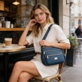 thumbnail image 6 of Dxzfnsa Trending Crossbody Bag For Women Large Capacity Crossbody Bag For Women Fabric Multi Pocket Shoulder Bag Fashion Commuters Bag For Daily Use, 6 of 6