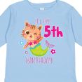 thumbnail image 4 of Inktastic It's My 5th Birthday with Cute Cat Mermaid Girls Long Sleeve Toddler T-Shirt, 4 of 5