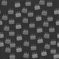 thumbnail image 1 of Ahgly Company Machine Washable Indoor Square Transitional Charcoal Black Area Rugs, 4' Square, 1 of 7