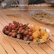 thumbnail image 3 of Plato de fruta de hojalata con forma de barco retro, bandeja para aperitivos con semillas de melón (Ciudad rural), 3 of 7