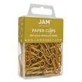 thumbnail image 2 of JAM Paper Standard Paper Clips, Gold, 100/Pack, Small 1 Inch, 2 of 4
