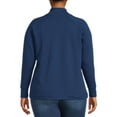 thumbnail image 3 of Terra & Sky Women's Plus Size Quarter-Zip Sweatshirt, 3 of 5