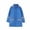 Blue, variant on Kids Hooded Raincoat Oversized Waterproof Long Jacket with Pocket Fall Winter Buttons Long Sleeve Rain Jackets Coats 3-11Years
