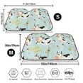 thumbnail image 3 of Uemuo Cute Cows Pattern Accordion Car Windshield Sun Shade, Foldable Reflective Sun Visor for Car, Reflector Windshield Sunshade-, 3 of 7