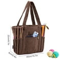 thumbnail image 5 of Hevirgo Knitting Bag Yarn Storage Organizer with Zipper Multipurpose Portable Knitting Tote Crochet Hooks Organizer, 5 of 7