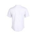 thumbnail image 2 of SUNSIOM Chemises en Coton-Lin à Manches Courtes pour Hommes Col Bande Bouton T-shirt d'Été, 2 of 5