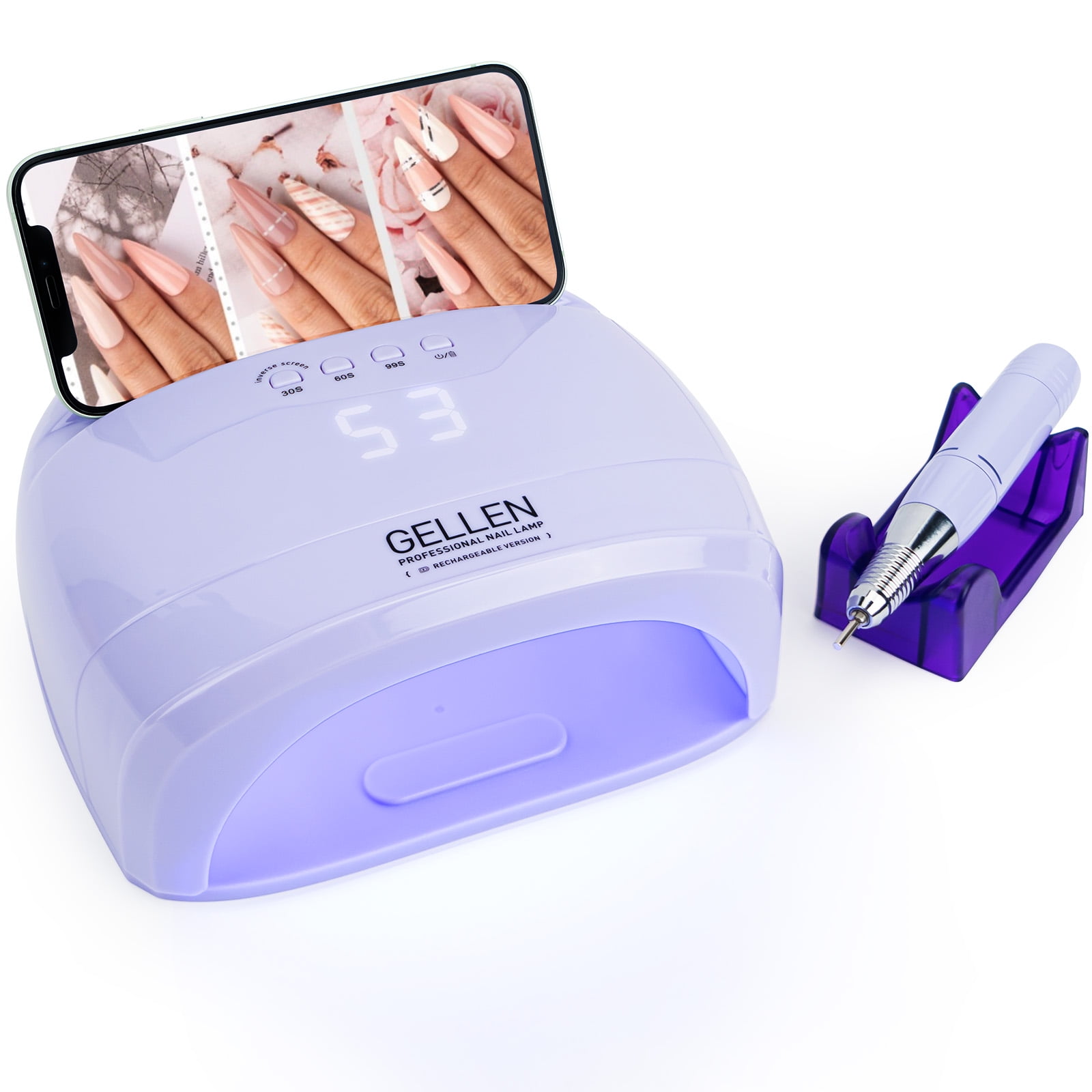 Gellen UV LED Nail Lamp, Professional 120W Nail Dryer Light with