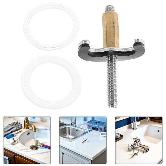 OUNONA Single Hole Faucet Mounting Hardware Replacement Kit with Anti-Loosening Design for Secure Installation