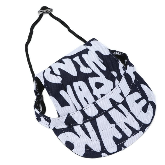 Chien de Baseball, Chien de Sport Réglable Durable Respirant avec des Trous d'Oreille pour les Petits Chiens pour Chiot Alphabet Rouge, Alphabet Bleu