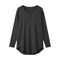 thumbnail image 7 of Aloohaidyvio Womens Long Sleeve Tops Lightweight Basic Tee Fall Soft Crewneck Shirts, 7 of 7