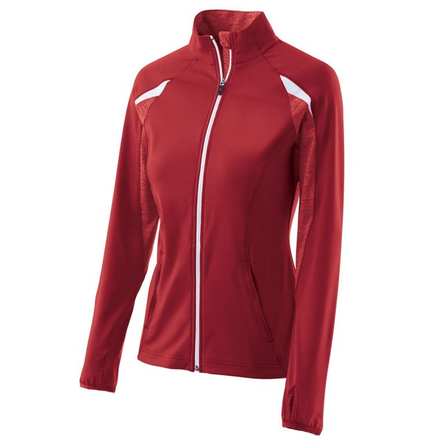 Ladies Tumble Jacket L Scarlet/Scarlet Heather/White