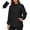 Black, variant on ShomPort Rain Jacket for Women Packable Zipper Drawstring Hooded Trendy Loose Waterproof Jackets