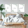 thumbnail image 3 of Be Our Guest Sign Wall Art Set of 3, Farmhouse Guest Room Wall Decor for Hanging Above Bed, Framed Canvas Wall Art with Botanical Prints for Bedroom, Guest Room Decor (12x16inch), 3 of 6