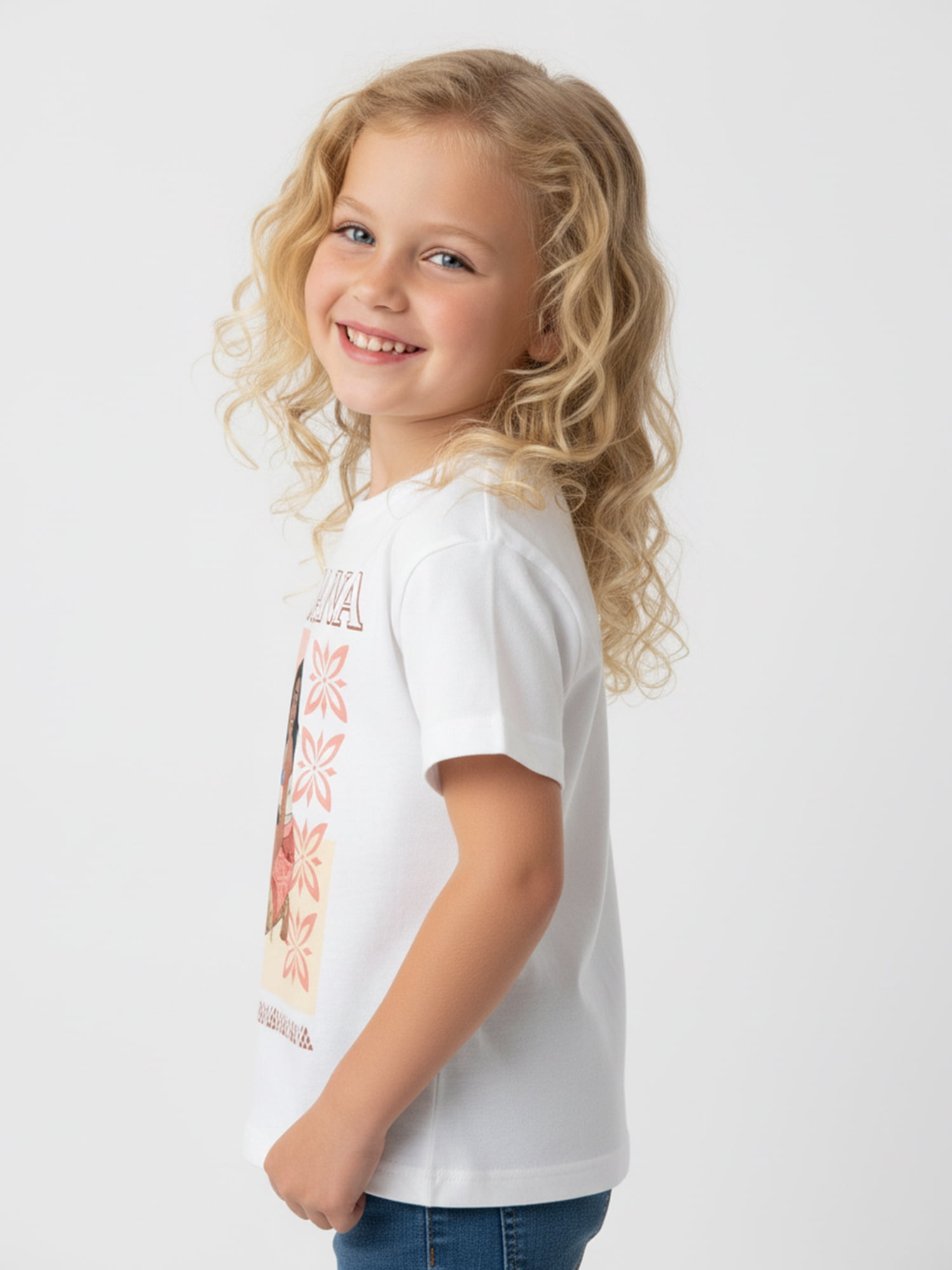 Moana Ocean Chose Me Girls Short Sleeve Graphic T-Shirt, Sizes 4-16