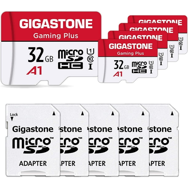 Gigastone 32GB Micro SD Card, Gaming Plus, High Speed 90MB/s, Full HD