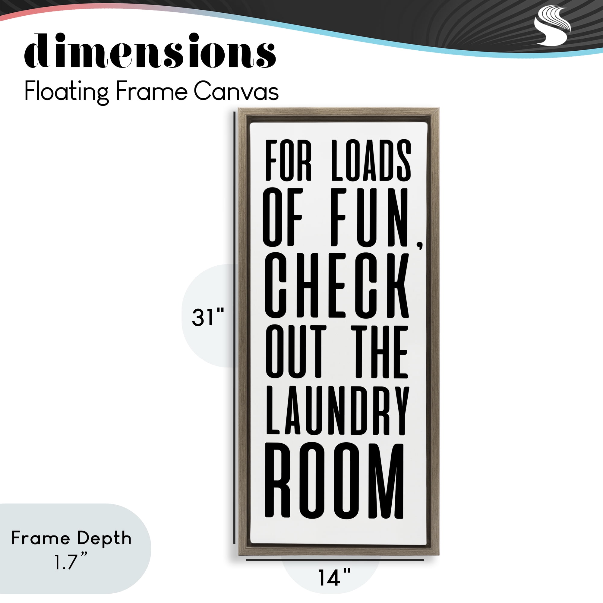 Stupell Industries For Loads Of Fun Brown Framed Floater Canvas Wall Art, design by SD Graphics Studio