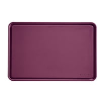 KitchenAid Classic Plastic Cutting Board with Trench, Non-Slip Edges, Dishwasher Safe, 12x18, Beetroot