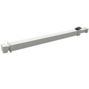 Ideal Security BK111 Window Security Bar with Child-Proof Lock, Adjustable 15-26 inches for Ventilation, White
