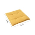thumbnail image 4 of Tianherq Chair Cushion with Ties for Dining Chairs, Non Slip Kitchen Dining Chair Pad （Yellow）, 4 of 4