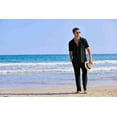 thumbnail image 4 of COOFANDY Men's 2 Piece Summer Beach Linen Button Down Shirt & Pant Outfit Set, 4 of 14