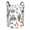 thumbnail image 2 of Xecao Frog and Forest Plants Print Laundry Hamper Basket,designed for Blanket Storage and Nursery Clothes in the Bedroom, 2 of 8