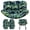 Green Leaves, variant on JIAN YA NA Double Hanging Egg Chair Cushion, Outdoor Rocking Chair Cushions, Waterproof Oxford Fabric Seat Pads for Papasan Chair, Hammock, Swing Chair (Hawaii)